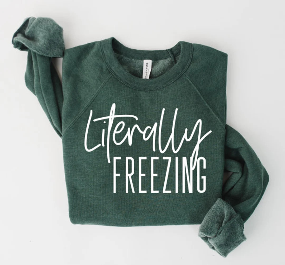 Literally Freezing Sweatshirt Wasn't Made for Winter Comfy Sweatshirt Bella Canvas Sweatshirt Win... | Etsy (US)