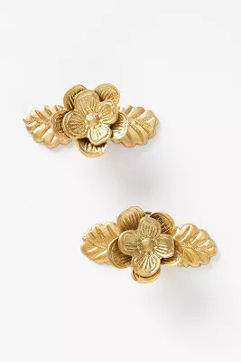 Fresa Floral Knobs, Set of 2 | Anthropologie (US)