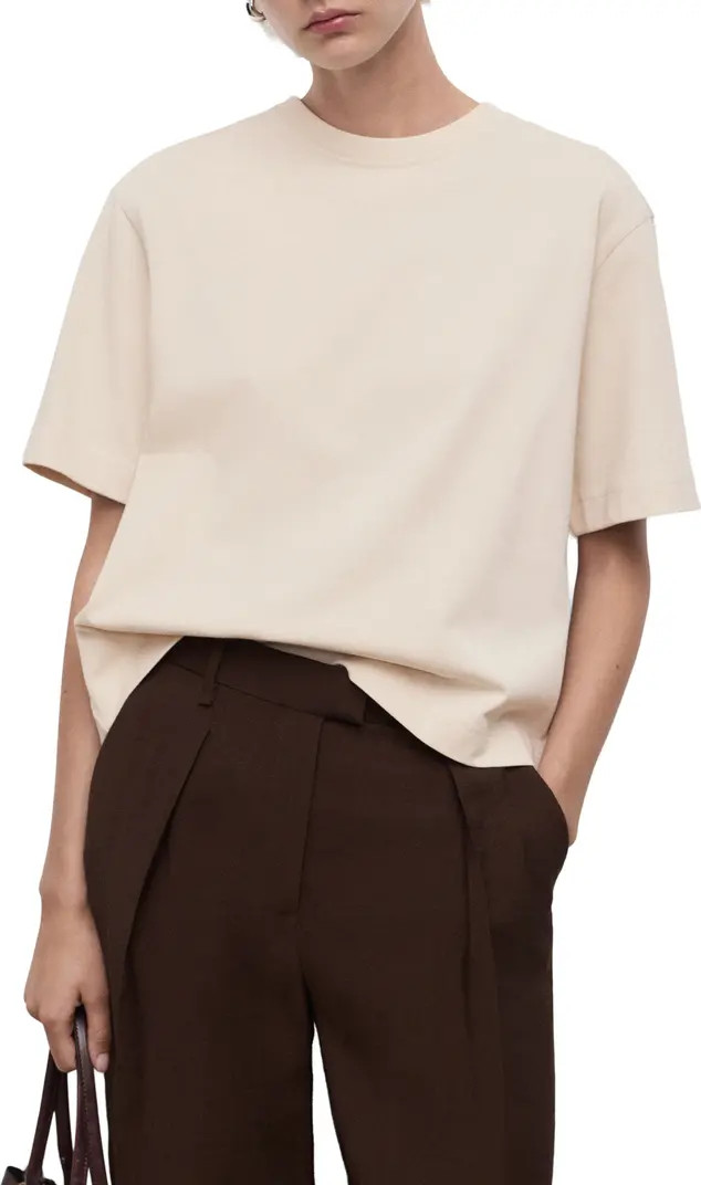 MANGO Oversize Cotton T-Shirt | Nordstrom | Nordstrom