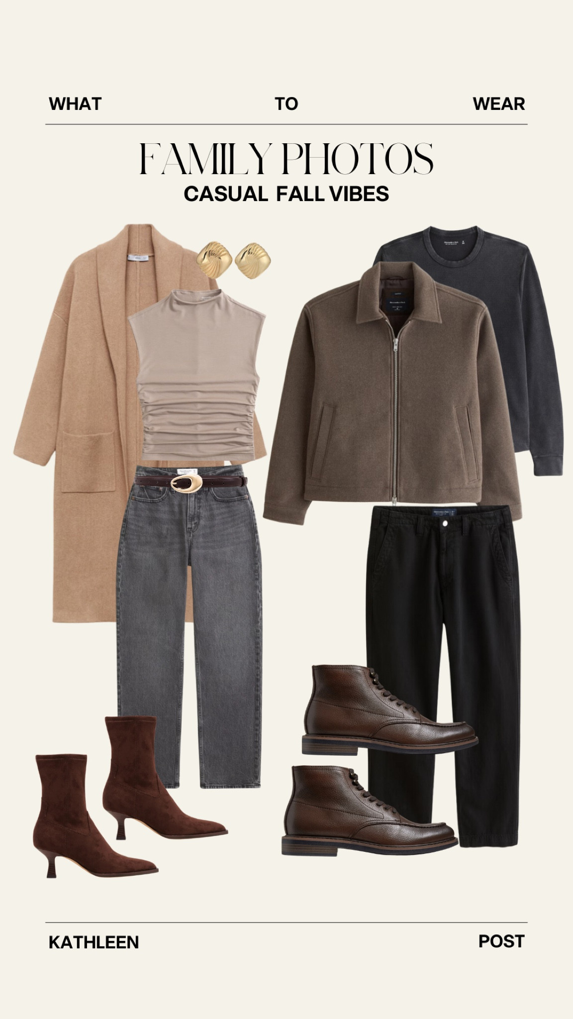 Family photos outfit idea, fall family photos, engagement shoot outfit, date night outfit. CODE AFKATHLEEN at Abercrombie  CODE EXTRA30 when you spend $199 at mango 💗

#LTKMens #LTKFallSale #LTKFamily