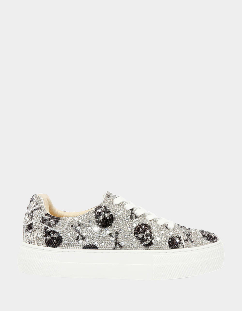 SIDNY SKULLS Rhinestone Sneaker | Skull Shoes | Betsey Johnson