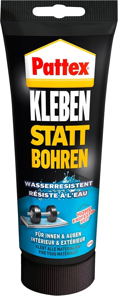 Pattex Montagekleber Kleben statt Bohren Wasserresistent, Kraftkleber für innen & außen, univer... | Amazon (DE)