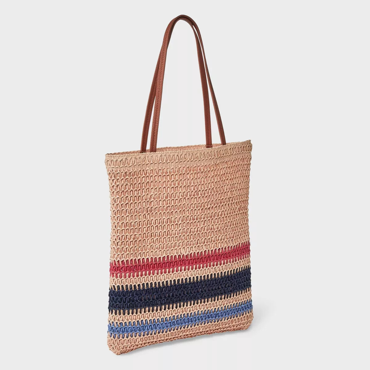 Crochet Tote Handbag - Universal Thread™ White/Red/Blue | Target