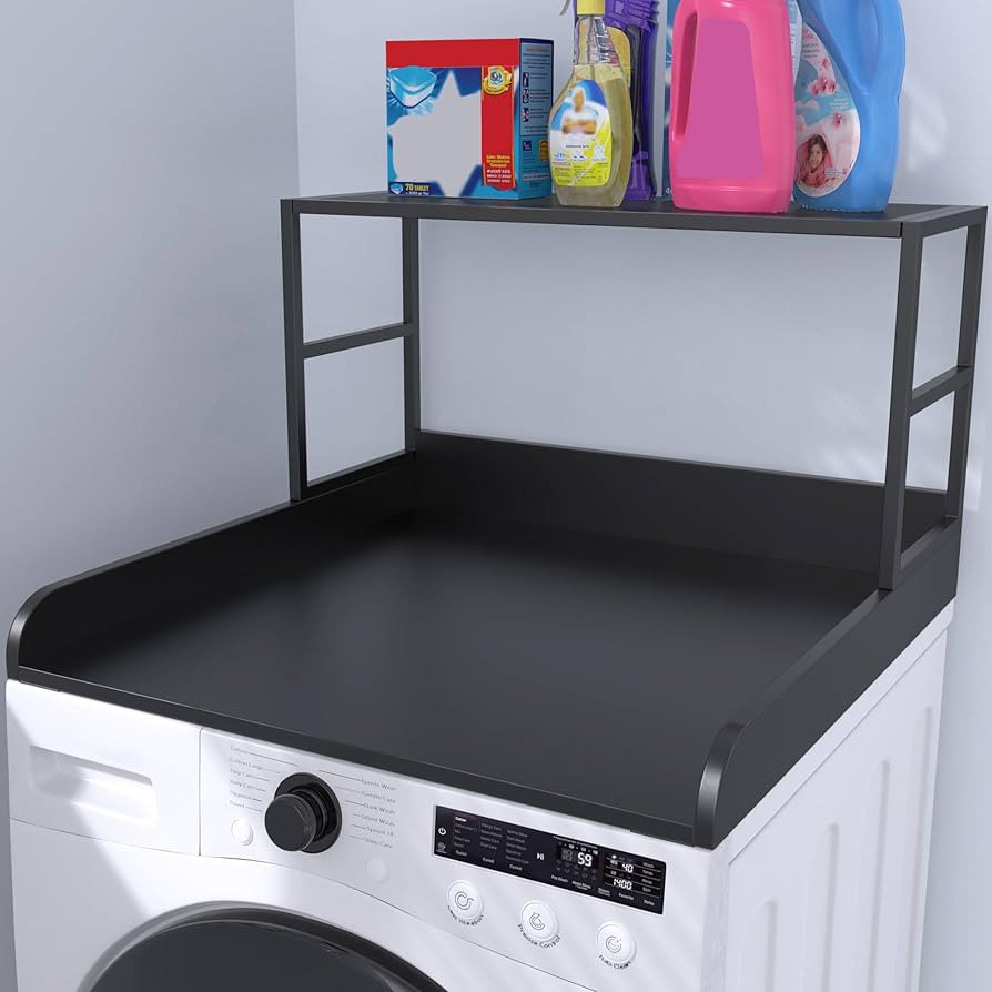 GDLF Washer Dryer Countertop Laundry Guard with Laundry Room Shelf for Single Washer/Dryer, 27.55... | Amazon (US)