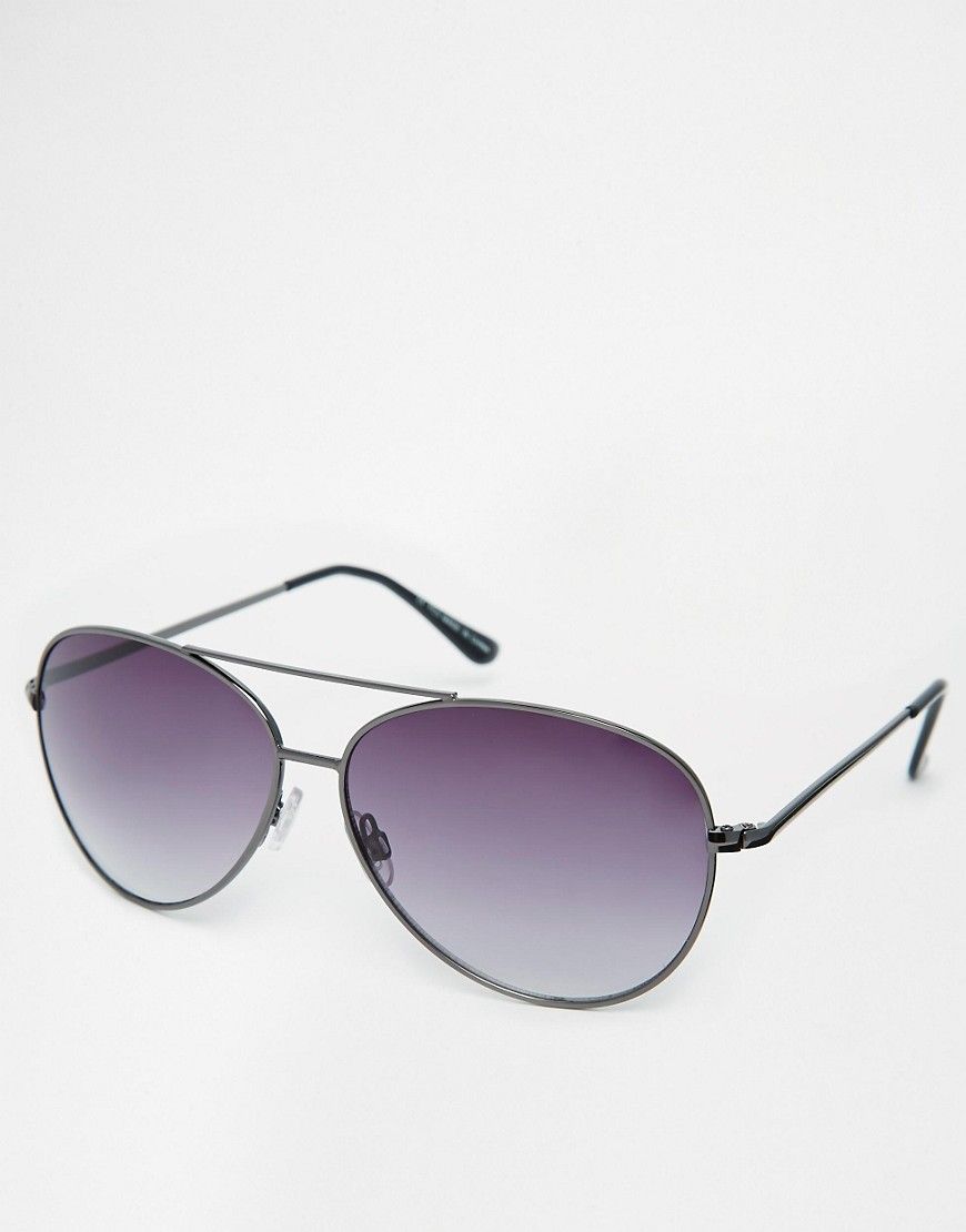ASOS Silver Aviator Sunglasses | ASOS US