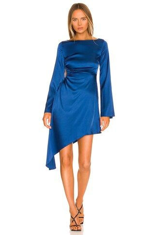 Camila Coelho Luna Midi Dress in Deep Blue from Revolve.com | Revolve Clothing (Global)