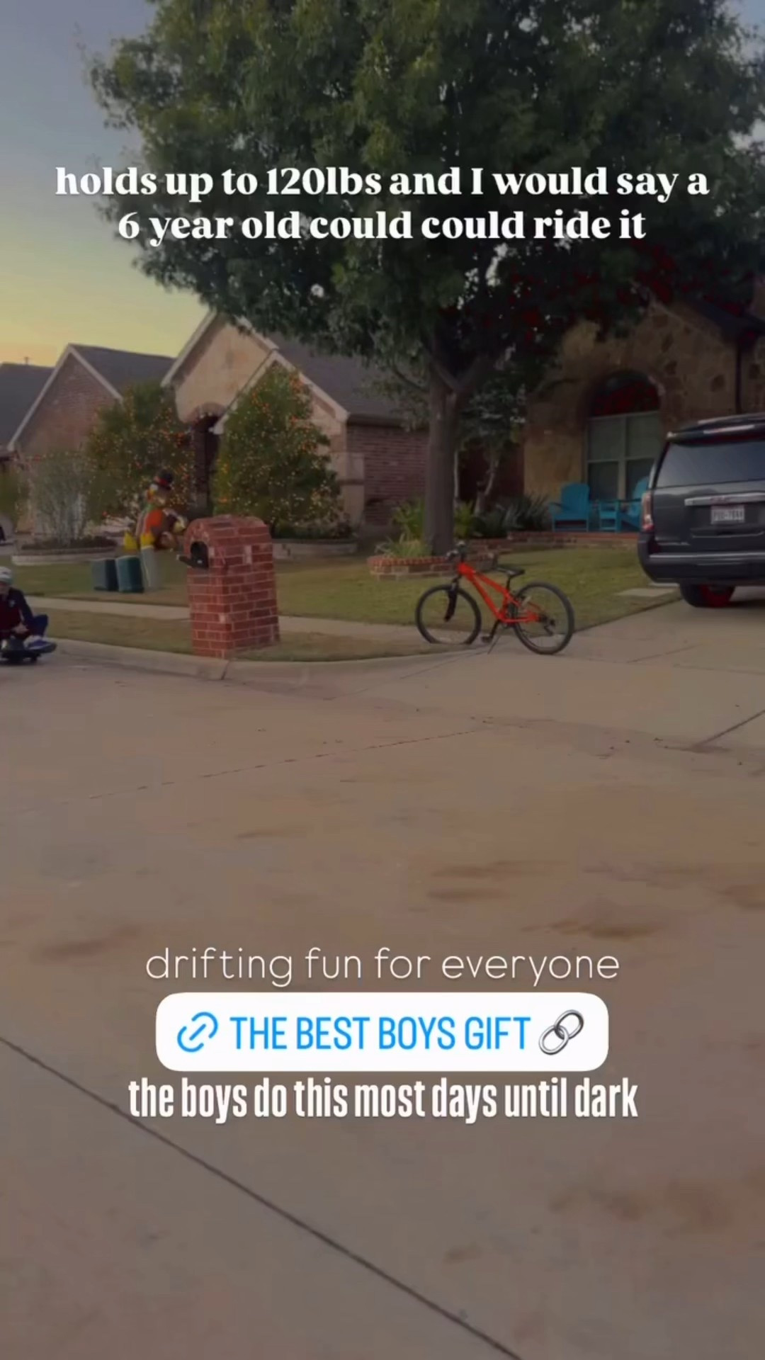 The best gift idea for kids 👍🏻
Great big ticket 🎟️ item for Christmas 🎅🏻 
All the kids on our street have them! 
Crazy cart by Razor 
Under $250

#LTKKids #LTKGiftGuide #LTKmomlife