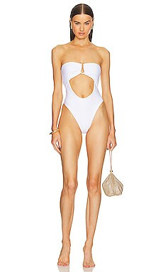 Michael Costello x REVOLVE Amerie One Piece in White from Revolve.com | Revolve Clothing (Global)