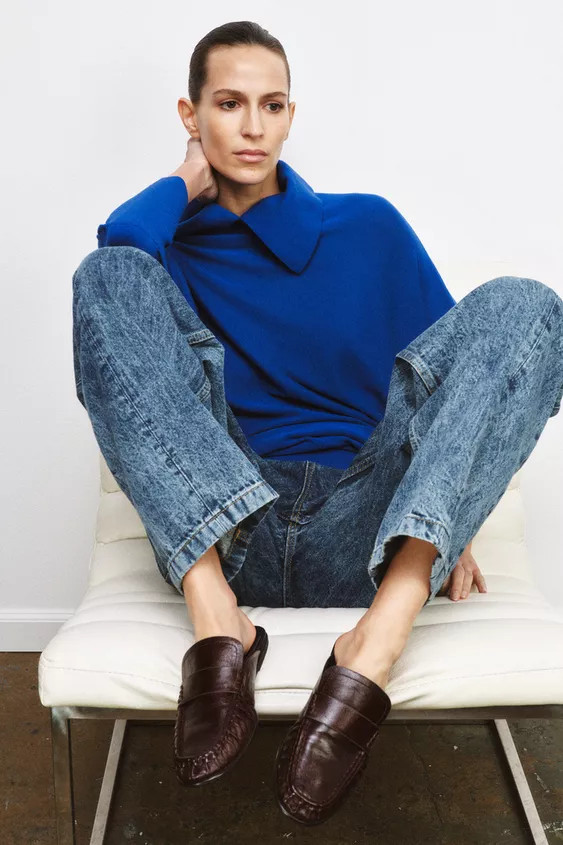 MOKASSIN-PANTOLETTE AUS LEDER | Zara DE