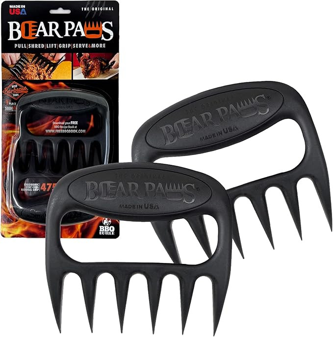 Bear Paws Meat Claws - The Original Meat Shredder Claws for Pulled Pork, USA Made - Easily Lift, ... | Amazon (US)