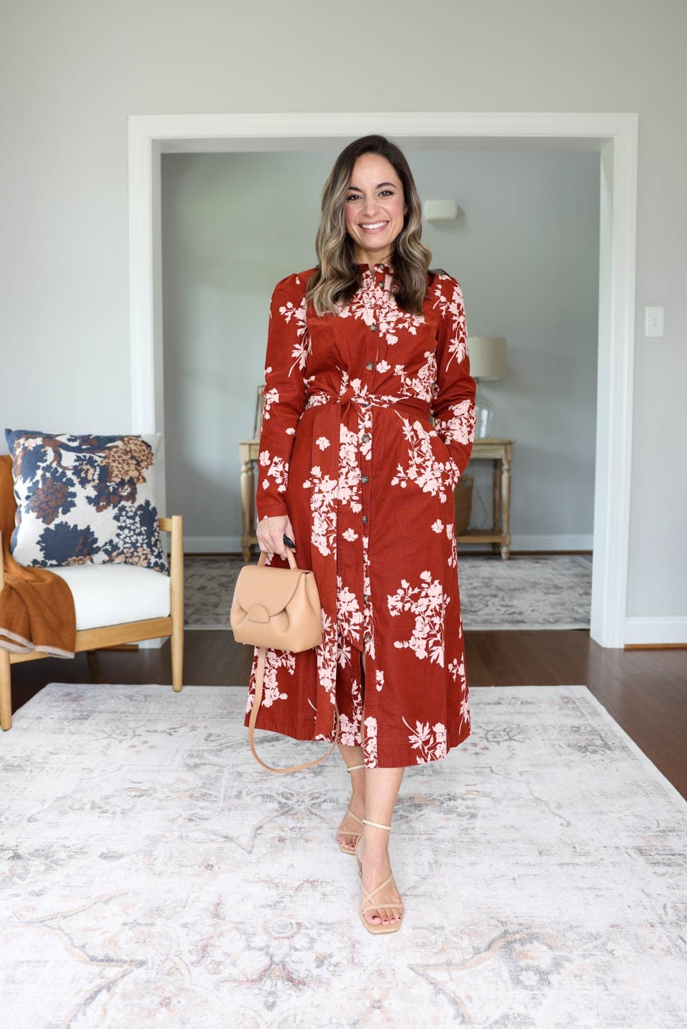 Another dress that would be beautiful in fall photos. The colors are so vibrant! I’m wearing petite 0 here and find it to fit true to size.

#LTKPetite