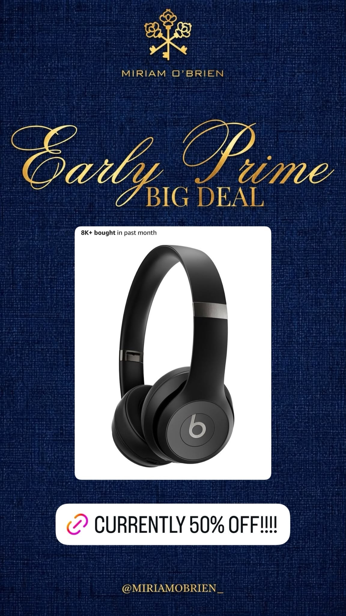 A BIG deal on a pair you’ll actually use every day! 🎧✨ These Beats headphones are currently 50% OFF and would make such a good gift—or a little treat for yourself. 🤍

Perfect for travel, workouts, studying, commuting, or just tuning everything else out. 👏🏼

🛍️ Shop the deal through my LTK!

#LTKFinds #LTKSale #AmazonFinds #AmazonDeals #Headphones #BeatsHeadphones #TechFinds #GiftIdeas #GiftGuide #HolidayShopping #DealsAndSteals #EarlyPrimeDay