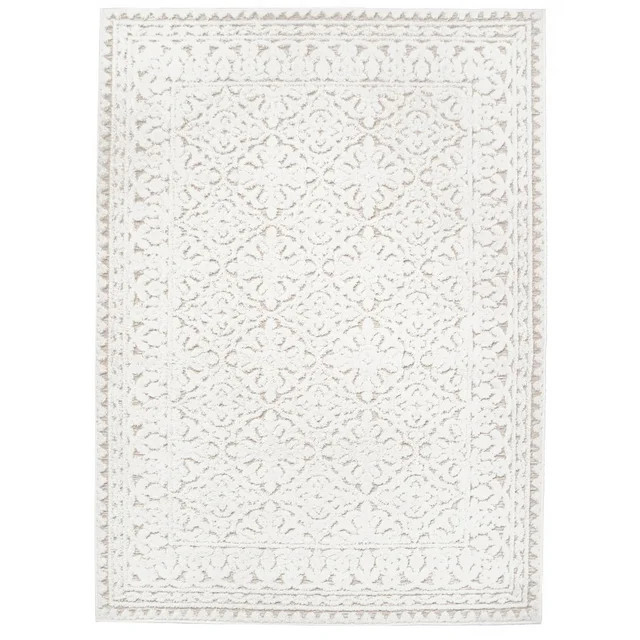 My Texas House Ryland 2' x 3' Driftwood Medallion Indoor/Outdoor Rug | Walmart (US)