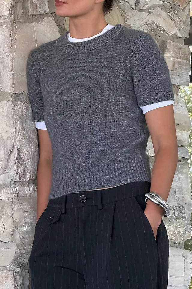 Mercer Cashmere Short Sleeve Sweater | Anthropologie (US)