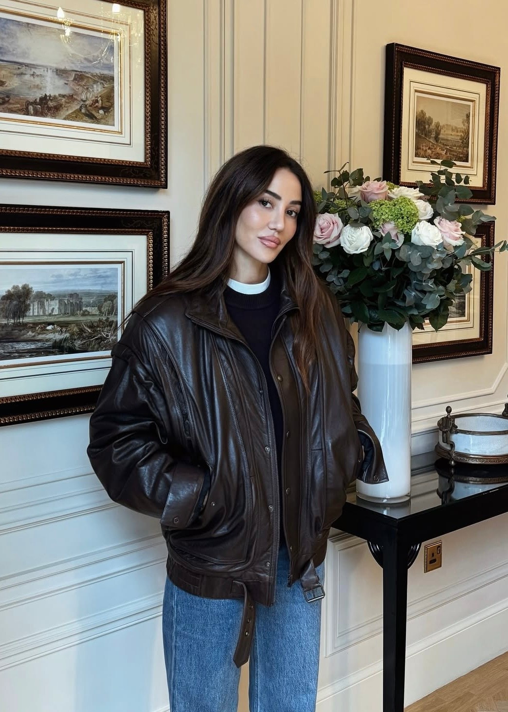 🍫 brown leather jacket - the perfect autumn piece. 

#LTKSeasonal #LTKStyleTip