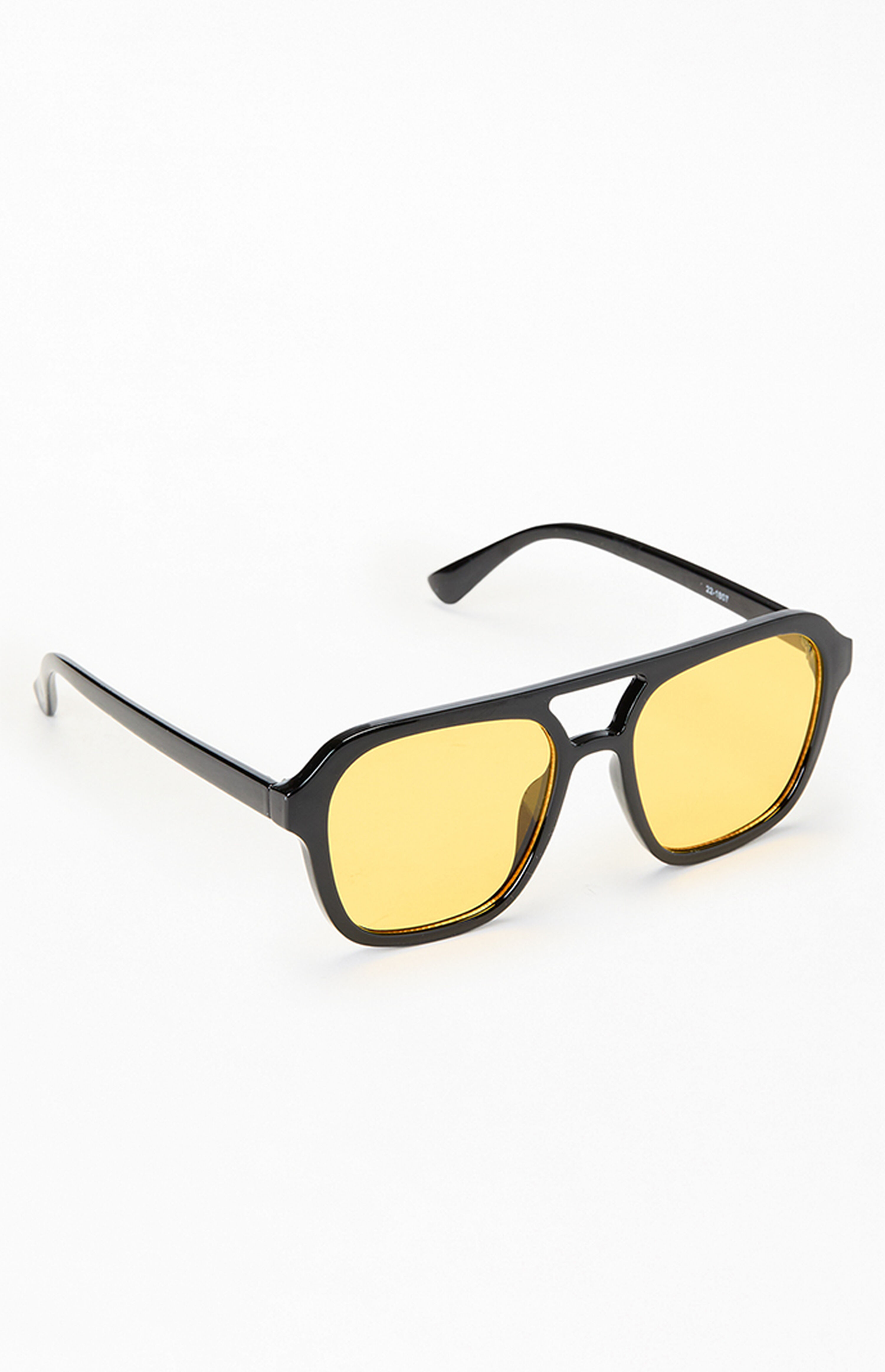 Pacsun Black & Yellow Parker Aviator Sunglasses | PacSun