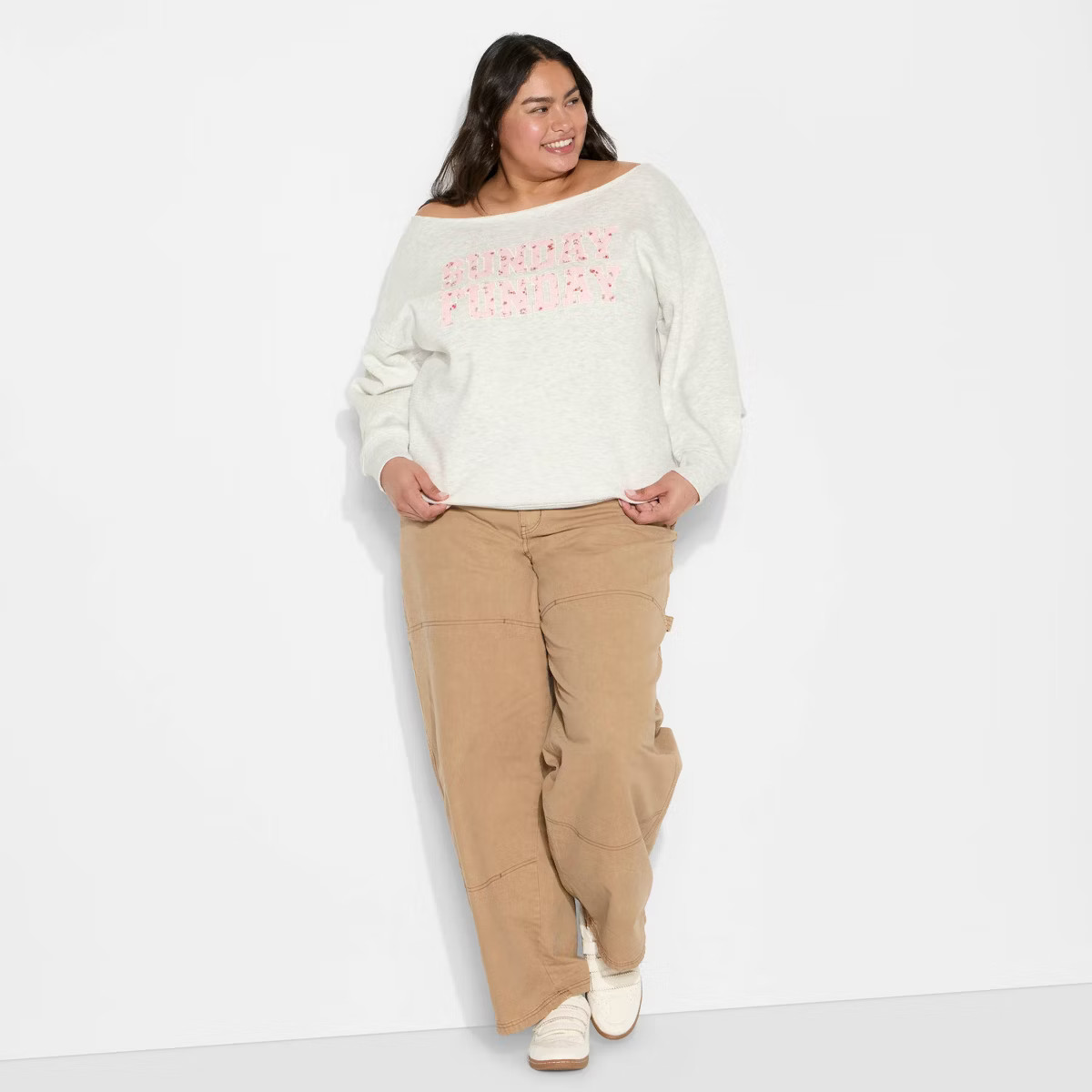 Women's Off the Shoulder Sweatshirt - Wild Fable™ | Target
