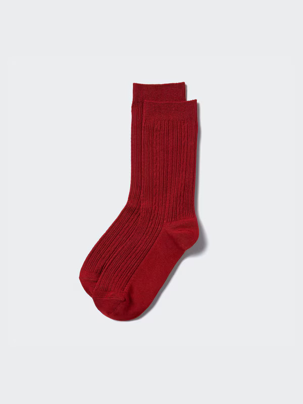 HEATTECH Socks (Cable Ribbed) | UNIQLO (UK)