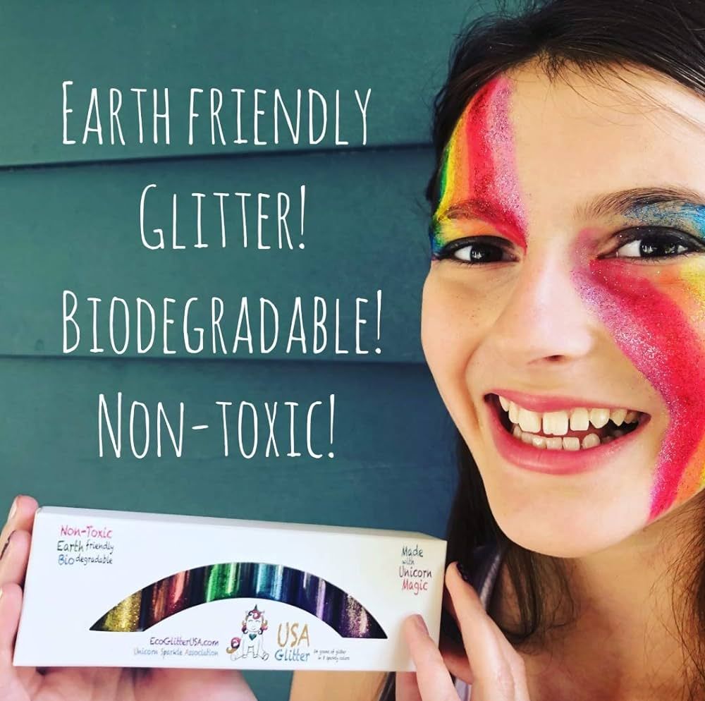 Biodegradable Glitter for Art, Craft, Body, and Makeup-Great for Kids Too, and It's Fair Trade! | Amazon (US)