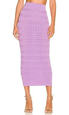 Ronny Kobo Roth Knit Skirt in Lilac from Revolve.com | Revolve Clothing (Global)