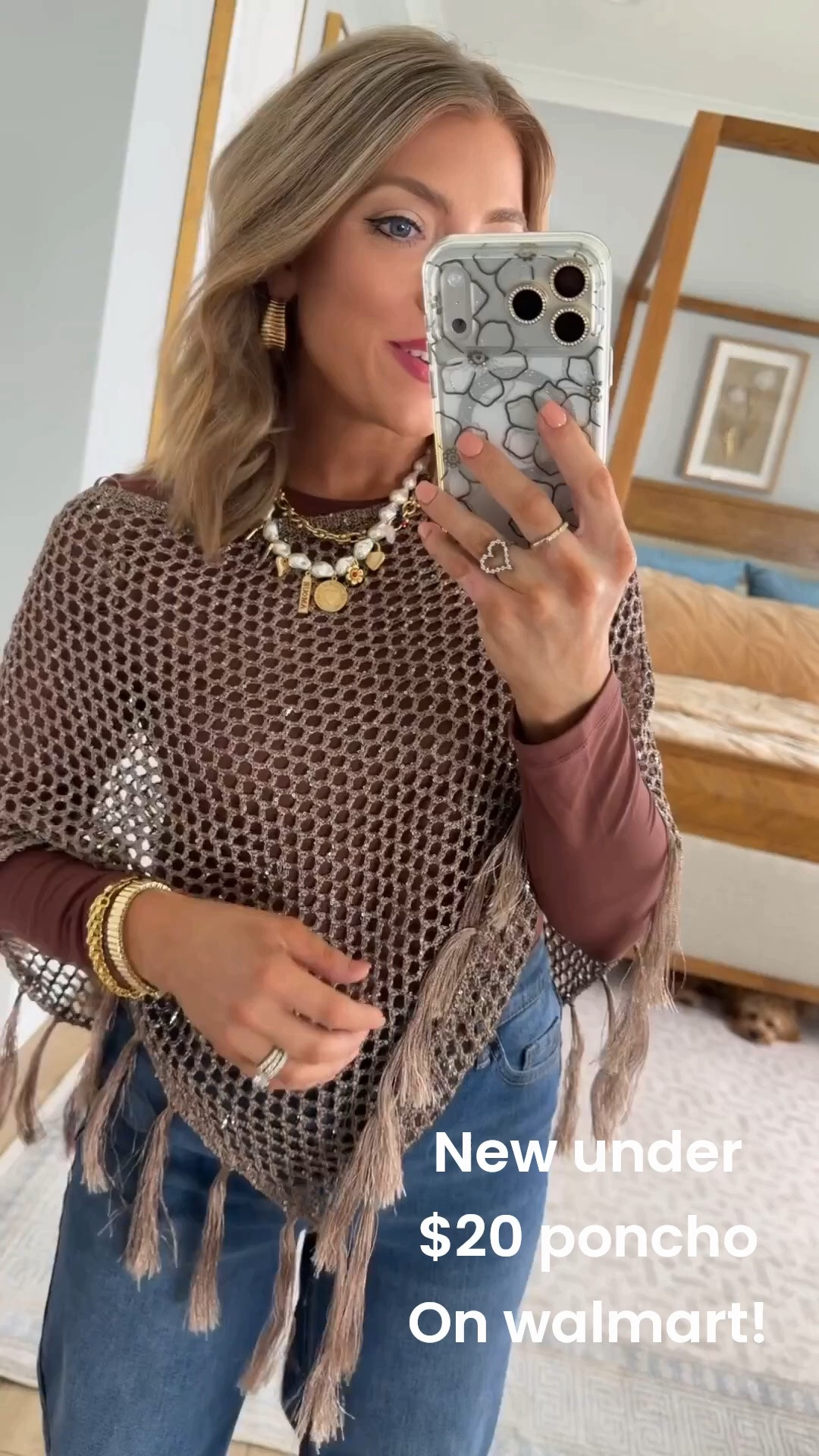 One of my favorite Walmart new arrivals! This crochet poncho gives such a cozy boutique look without the boutique price, and I love it layered over a simple long sleeve top with wide leg jeans. It’s an easy outfit for fall dinners, pumpkin patches, shopping days, and everything in between.

#WalmartFashion #WalmartNewArrivals #FallFashion #CrochetStyle #WideLegJeans #AffordableStyle #BoutiqueLookForLess #NeutralStyle #EverydayFashion #FashionFinds #OOTD #BudgetFashion #CasualChic #StyleInspiration #FallOutfitIdeas

#LTKootd #LTKPetite