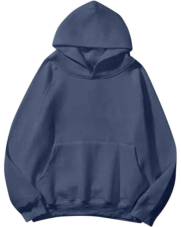 Women Hoodies Fleece Oversized Sweatshirt Casual Basic Long Sleeve Athletic Workout Pullover 2023... | Amazon (US)