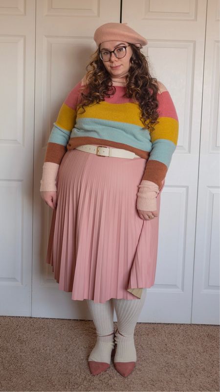 Plus size pastel winter outfit 

#LTKstyletip #LTKcurves #LTKSeasonal