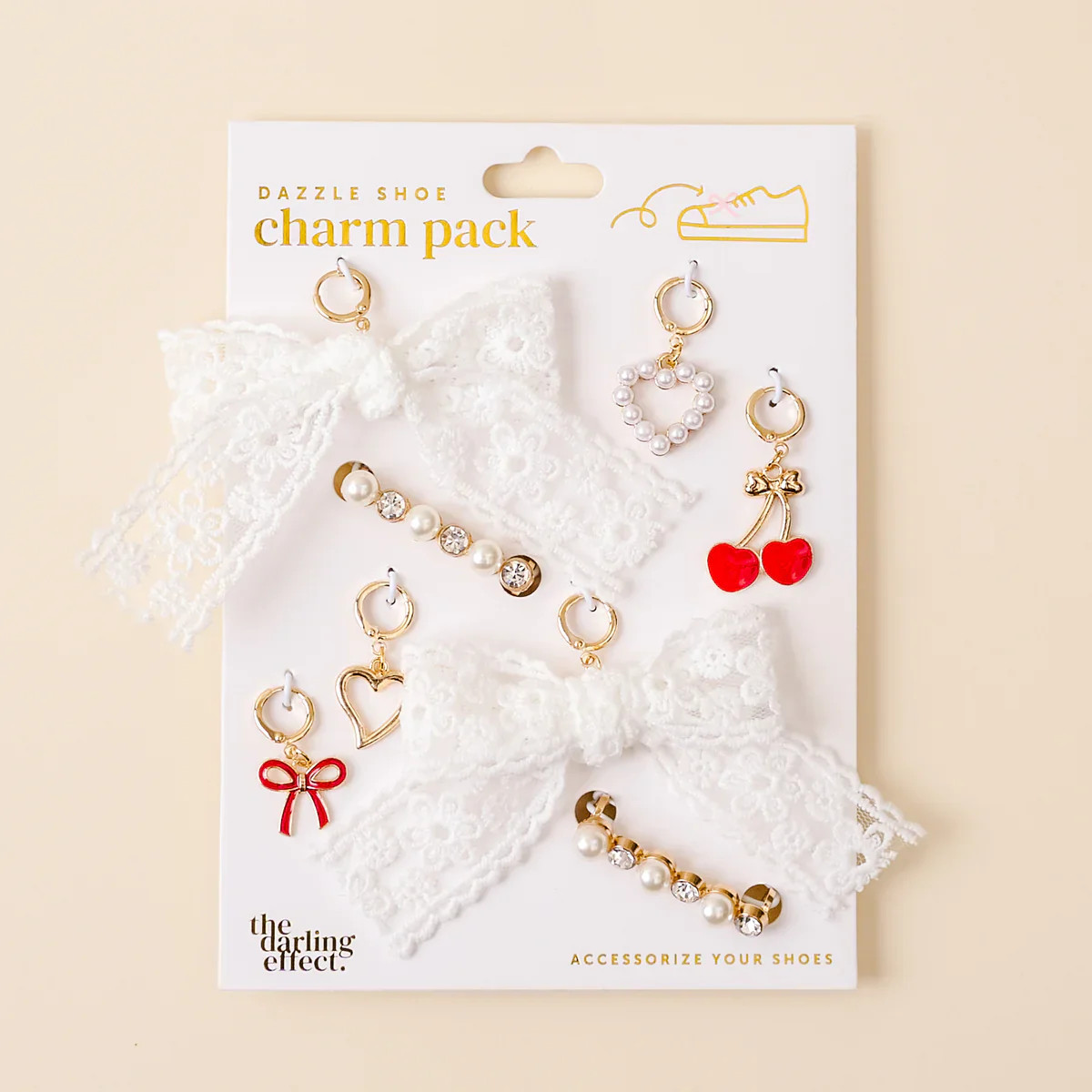 Cherry Twist Dazzle Shoe Charm | Southern Roots