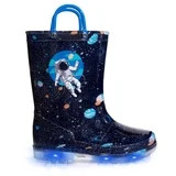 EUXTERPA Toddler Kids Light Up Rain Boots Boys Astronaut Waterproof Boots Toddler Size 9 | Walmart (US)