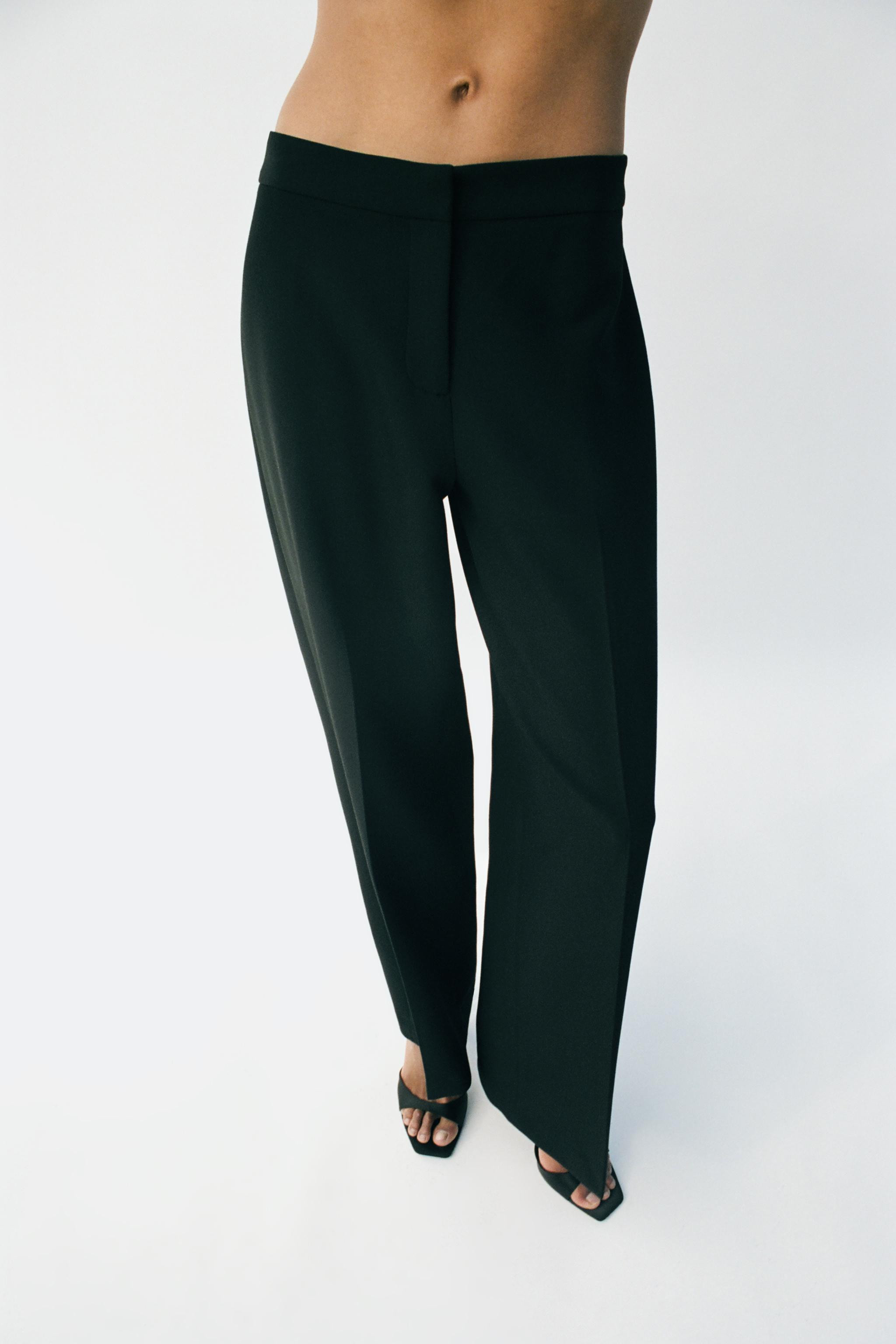 HIGH-WAIST STRAIGHT-LEG TROUSERS | Zara UK