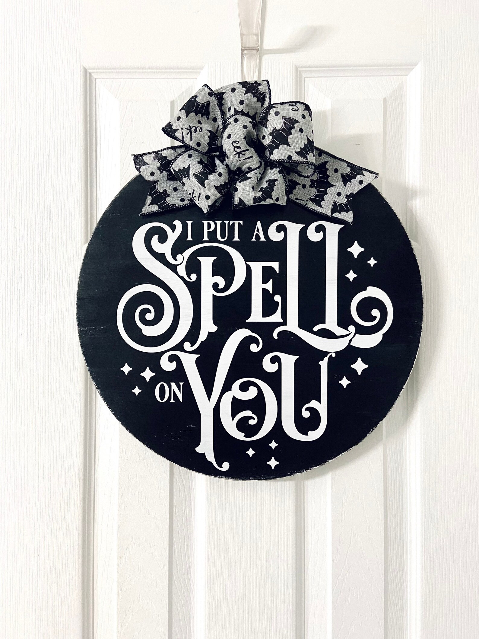 I Put A Spell on You Door Sign  Hocus Pocus Door Decor  - Etsy | Etsy (US)