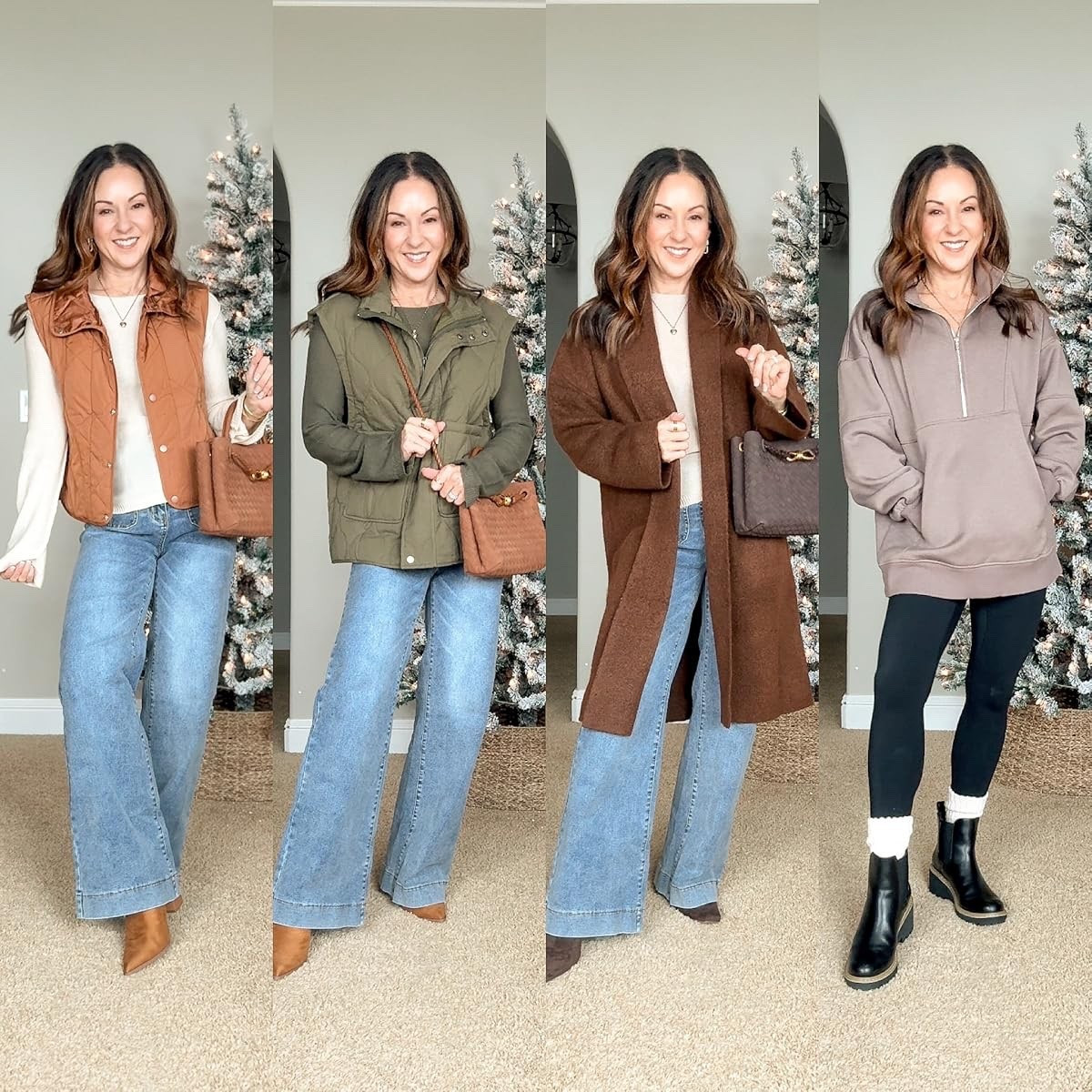 Fall & winter outfit ideas. Wearing the smallest size in everything. For refence, I'm 5'1", 109lbs. Love all of these! the jeans are so comfy, the vests are super cute and I love these lightweight sweaters. This 1/2 zip pullover and leggings are the

#LTKPetite #LTKOver40 #LTKSeasonal