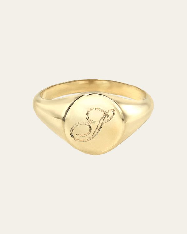 Small Signet Ring | Zoe Lev Jewelry