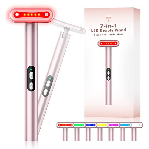 Red-Light-Therapy-for-Face, 7 in 1 LED Light Therapy Eye Equipment for Skin Care at Home Red Light Therapy Face Massager Skin Rejuvenation Light | Amazon (US)