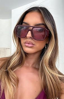 TYA Retro Oversized Aviator Sunglasses for Women Men 2026 Square Double Bridge Trendy Sun Glasses... | Amazon (US)