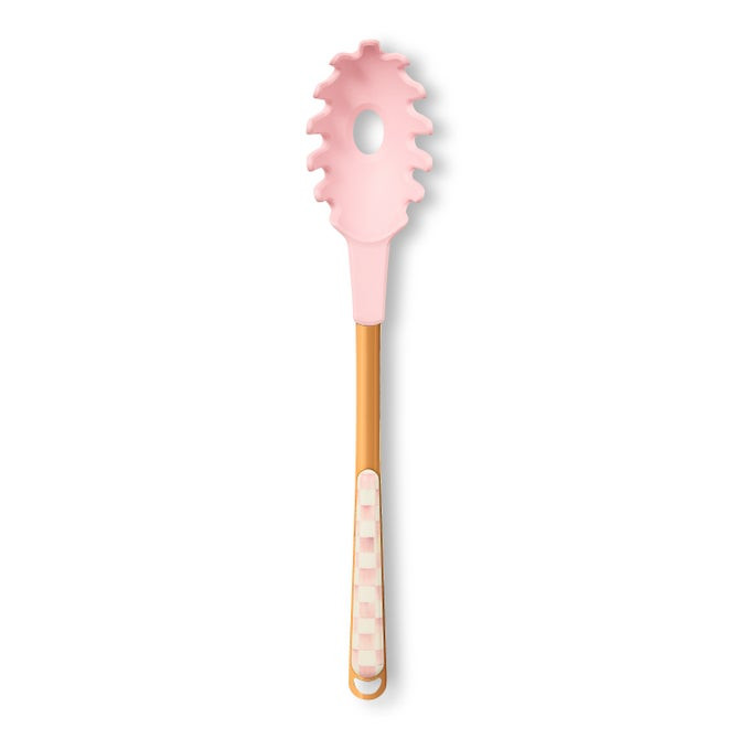 Rosy Check Pasta Spoon | MacKenzie-Childs