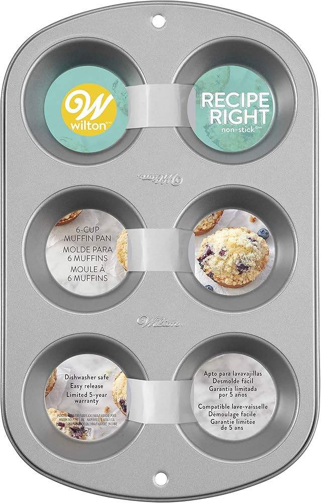 Wilton Recipe Right Muffin Pan, For great Muffins, Cupcakes, Breakfast Potato Egg Cups and so Muc... | Amazon (US)