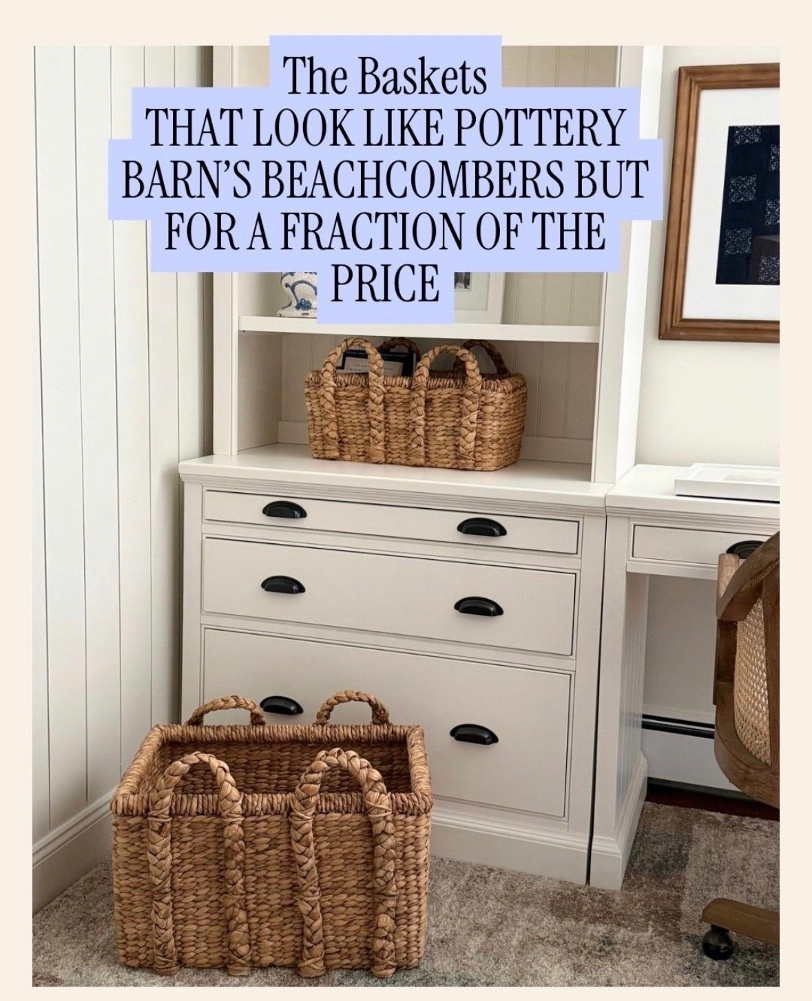 These Amazon baskets look just like Pottery Barn’s but cost a fraction of the price! Shop them here! Pottery Barn’s are on sale!

#LTKHome #LTKSaleAlert