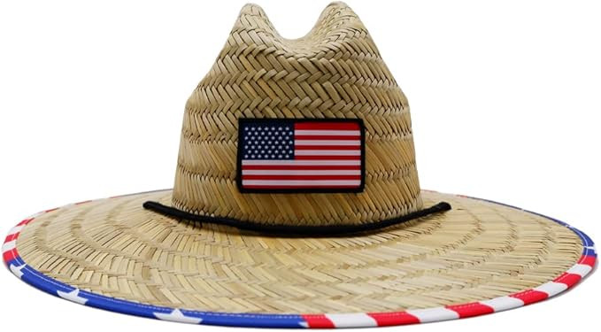 Printed Pattern Straw Sun Hat | Amazon (US)