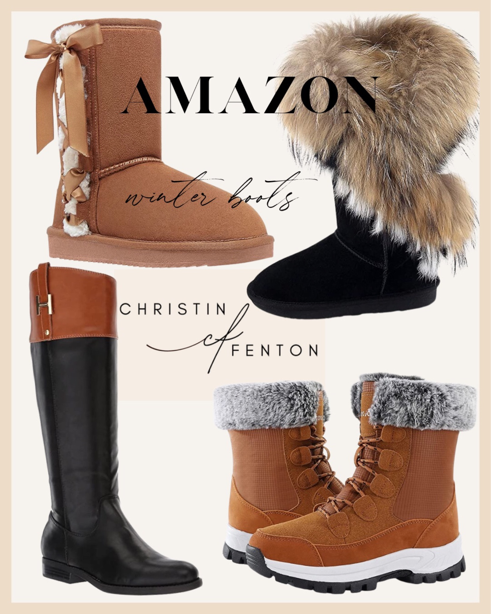 Amazon boots, knee high boots, tall boots, leather boots, riding boots, winter boots @shop.ltk #liketkit #founditonamazon 🥰 Thank you for shoe shopping with me! 🤍 XO Christin  #LTKshoecrush #LTKworkwear #LTKstyletip #LTKsalealert #LTKunder50 #LTKunder100 #LTKGiftGuide #LTKSeasonal 