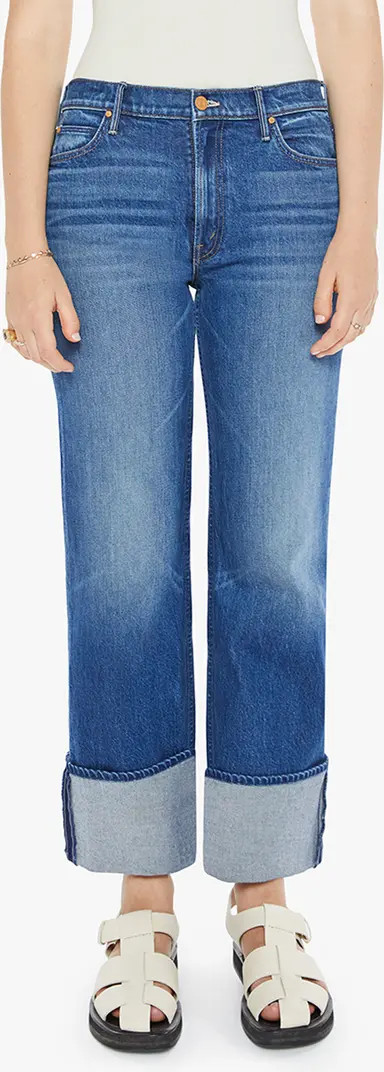 MOTHER The Checkerboard Duster Flood Cuff Jeans | Nordstrom | Nordstrom
