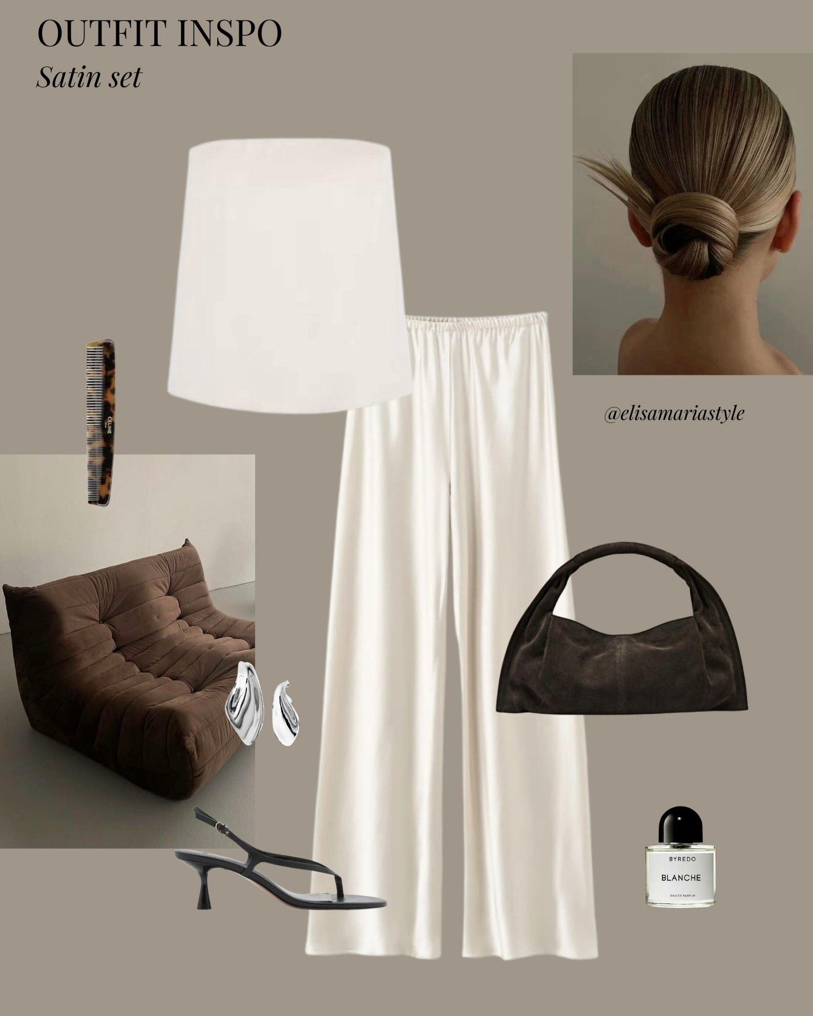 Satin set outfit idea for summer 🤍

#LTKshoes #LTKstyletip #LTKsummer