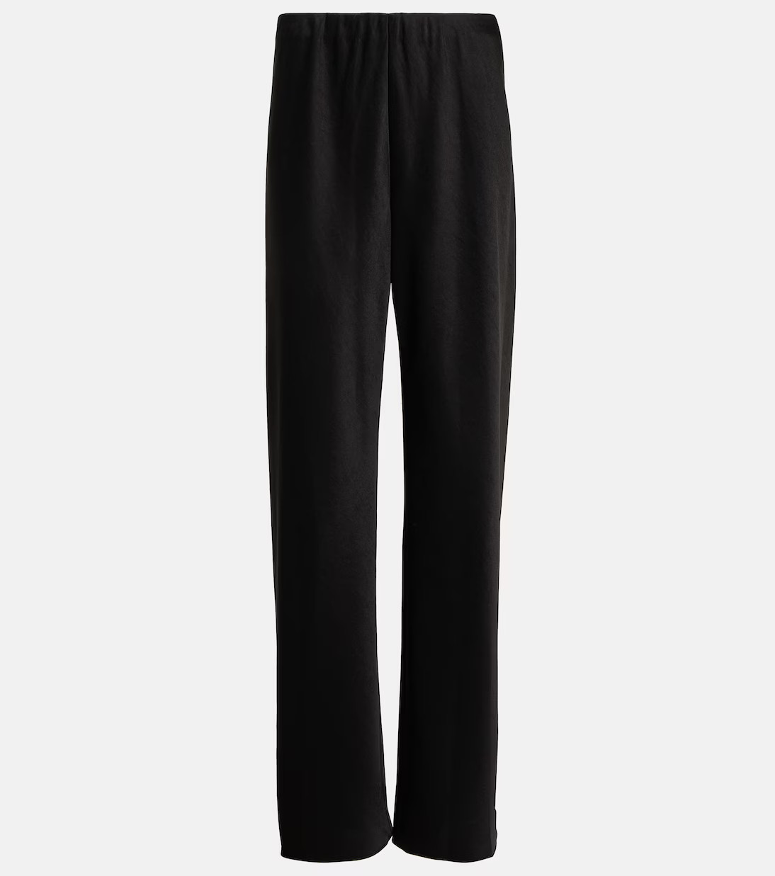 High-rise satin straight pants | Mytheresa (UK)