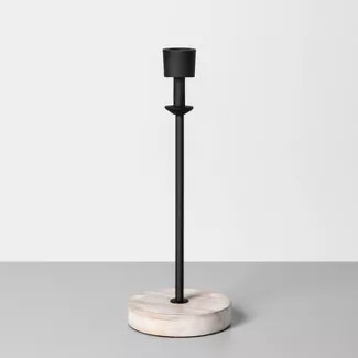 Wood & Metal Single Candle Holder - Hearth & Hand™ with Magnolia | Target