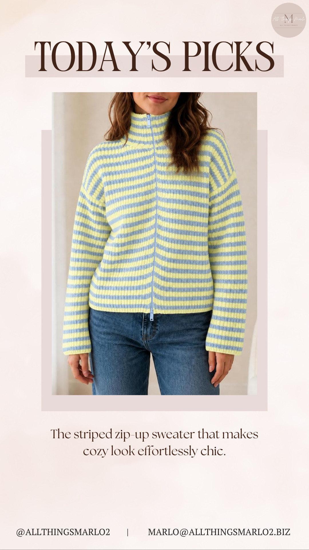The striped zip-up sweater that makes cozy look effortlessly chic. 

 #LTKSeasonal #LTKWorkwear #LTKTravel