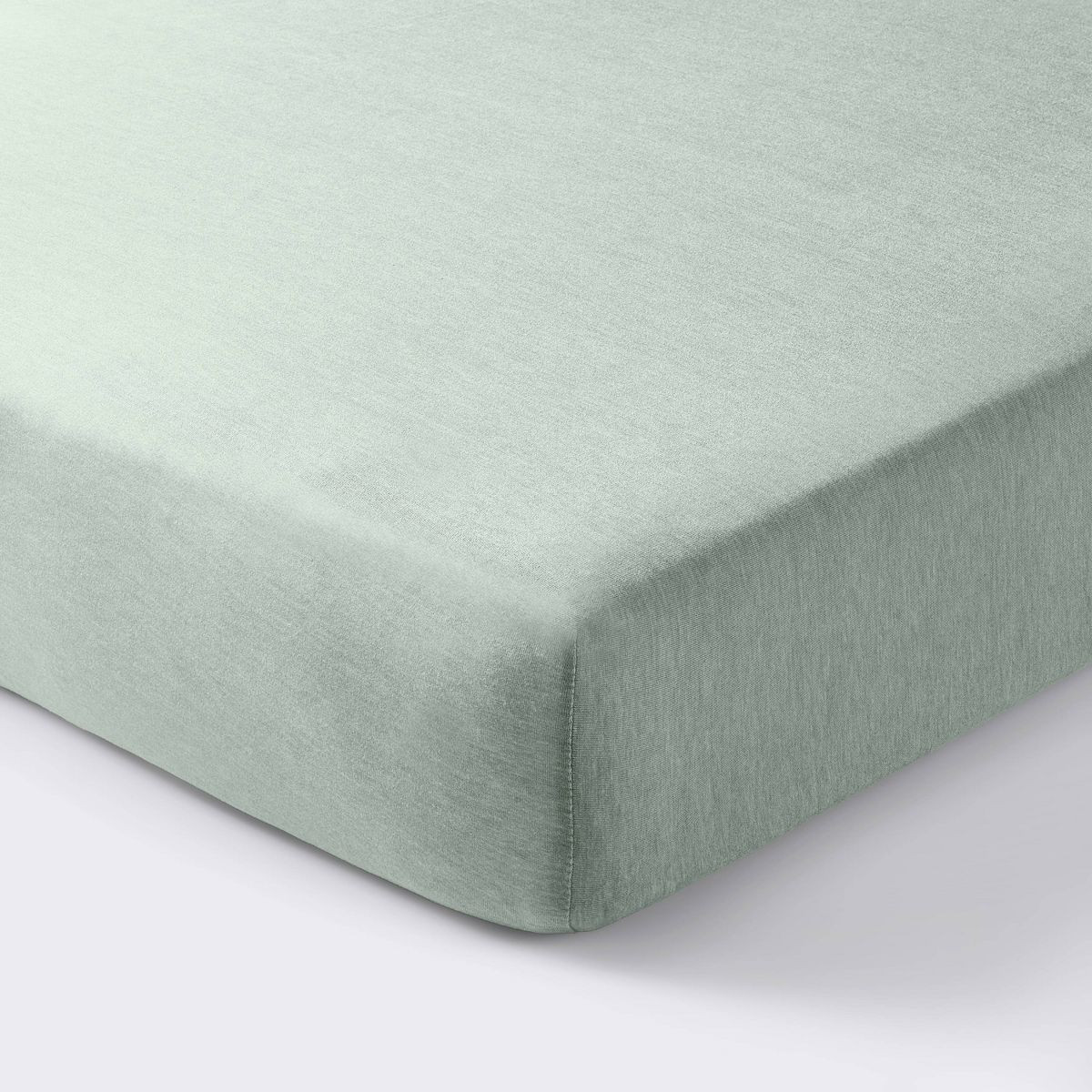 Polyester Rayon Fitted Crib Sheet - Green - Cloud Island™ | Target