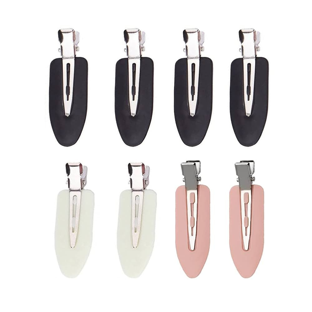 8 pieces No Bend Hair Clips for unisex, No Crease Hair Clips for Hair Styling and Makeup Applicat... | Amazon (US)