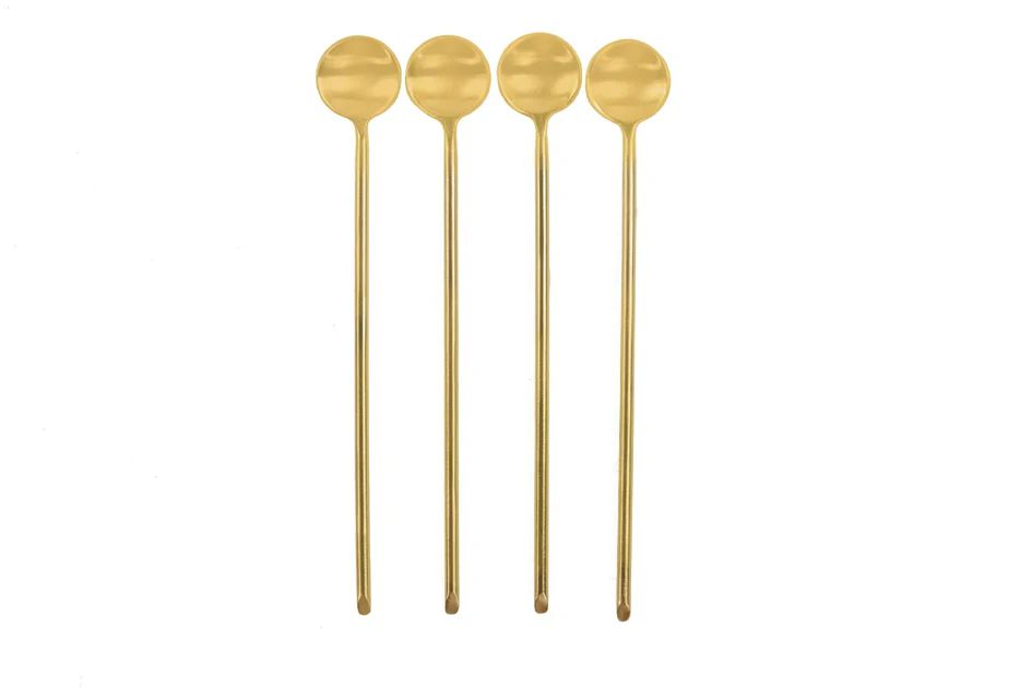 Long Gold Thin Spoons | House of Hyacinth
