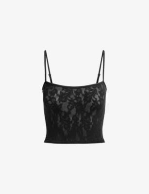 Knit Lace Cropped Cami Top | Selfridges