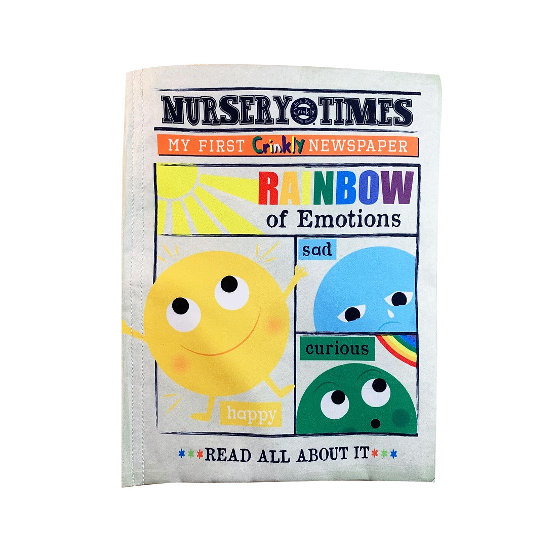 Jo & Nic Nursery Times Crinkly Book EMOTIONS - first words & colours - Trouva | Trouva (Global)